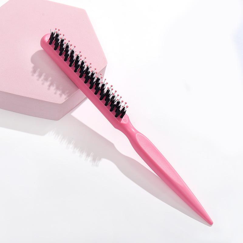 

Triple-Row Fluffy Boar Bristle Hair Teasing & Styling Comb