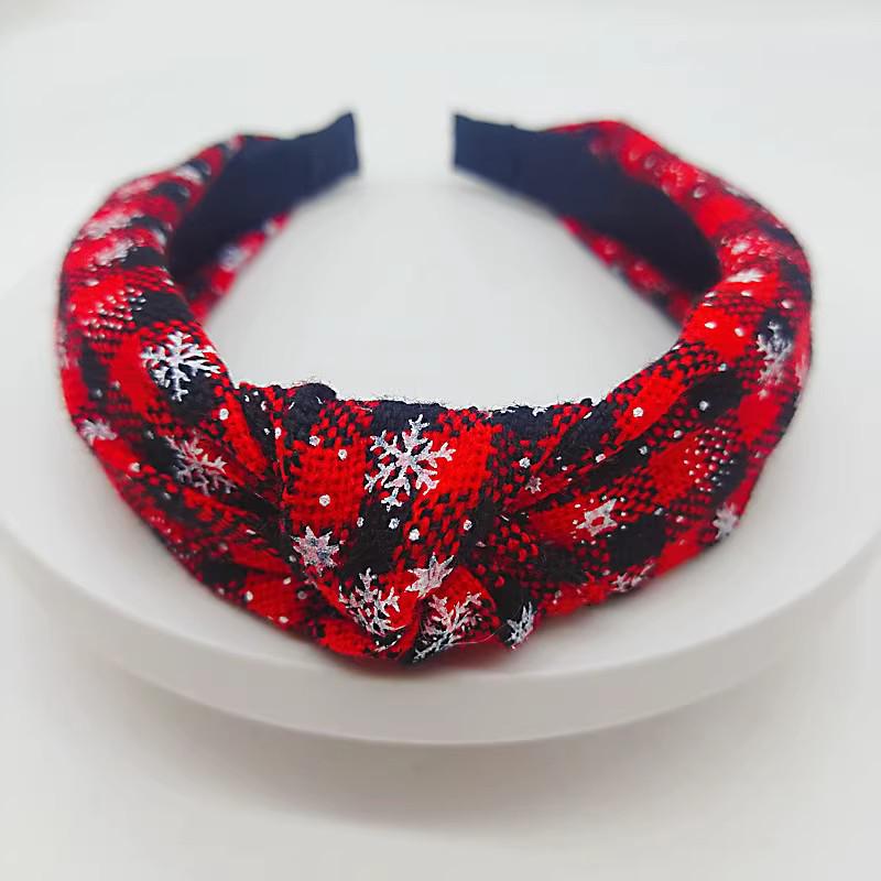 Европейская и американская рождественская серия повязок на голову с перекрещенным узлом