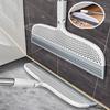 Silicone Magic Broom with Extendable Handle Pet Hair Dust Wiper Non Slip Floor Cleaner for Bathroom Kitchen Indoor Outdoor Use