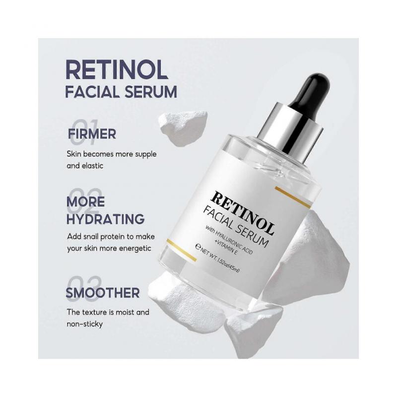 Retinol Facial Serum with -Hyaluronicacid -Vitamin E Smoothing And Firming Skin More Hydrating Facial Serum 45ml