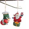 Clause Deer Stocking Snowman Christmas Hanging Pendants Drop Ornaments Xmas Tree Embellishment