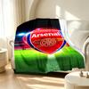 Arsenal F.C Pattern Blanket for Home Decoration, Bed, Sofa, Car Travel, Camping, Suitable for All Seasons, Birthday Christmas Gift