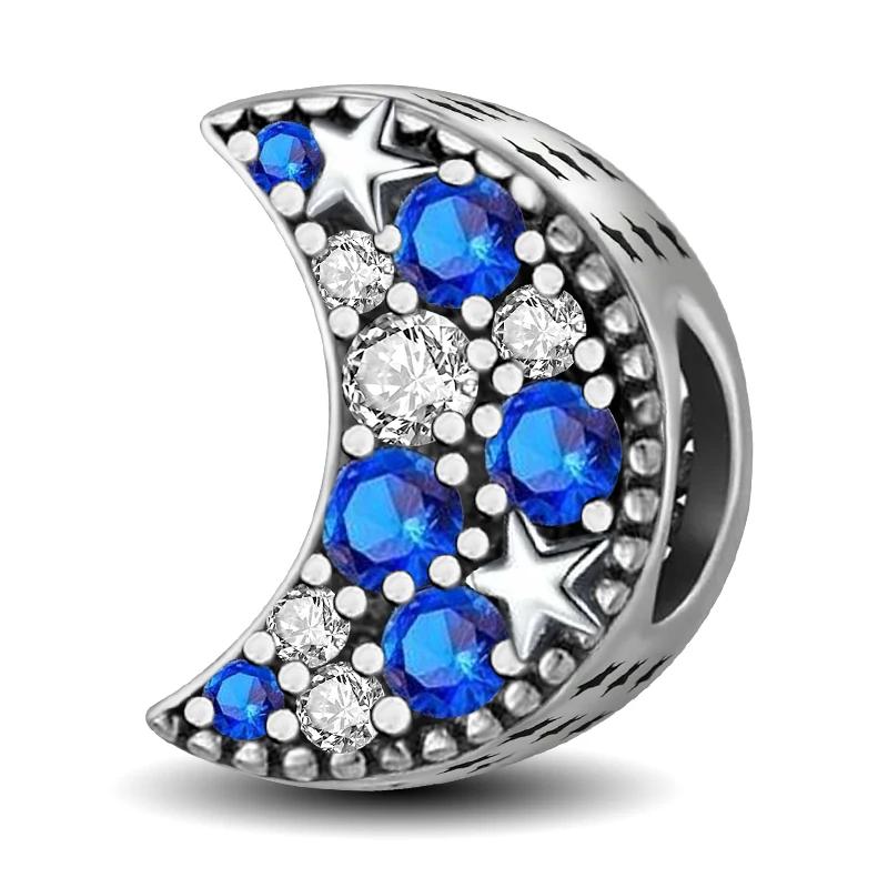 Copper Star Moon Series Cute Charms Beads Fit Diy Bracelet Bangle Making Gift Of High Quality Jewelry For Womens