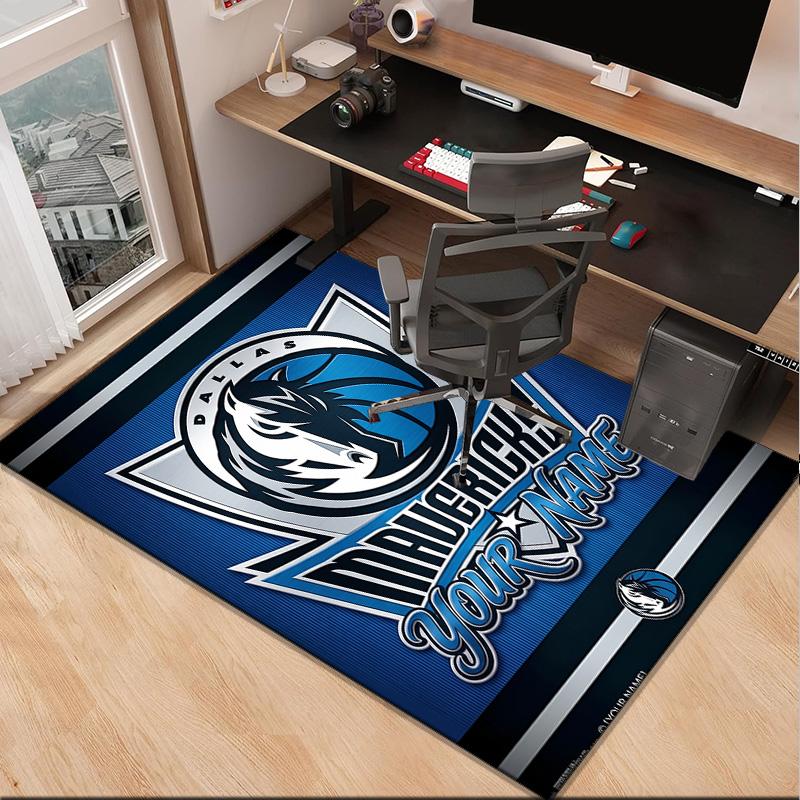 Custom NameMAVERICKS BASKETBALL TEAM Carpet, Indoor Rug, Chair Rug, Living Rooms, Doormat Made From Polyester Home Decor Birthday Christmas Gifts