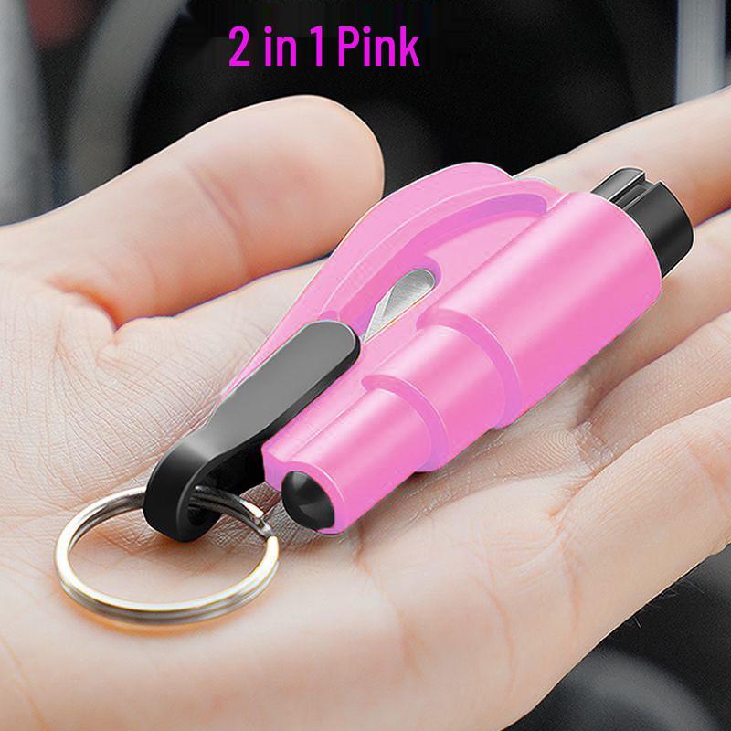 3-in-1 Safety Tool: Whistle, Car Window Breaker, Lifesaving Hammer Keychain