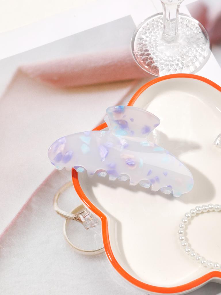 High Quality Acetate Arc Hair Claw,Medium Barrettes For Women Elegant Hairpin Shark Clip Glitter Hair Clips Headdress