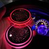 1/2PCS Car Cup Holder Coaster USB Rechargeable Vehicle LED Cup Holder Atmosphere Lights Auto Interior Decoration Lamp for SUV RV