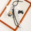 Cute Cartoon PVC Small Coal Ball Pendant Keychain Mini Game Machine Badminton Fun Bag Pendant