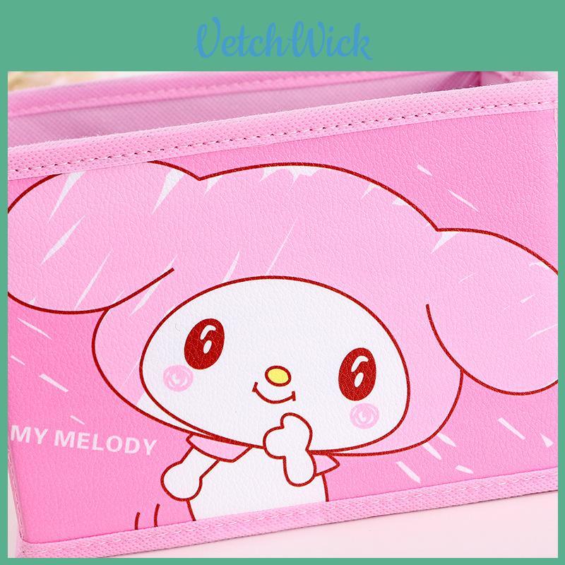 Hello Kitty Kuromi Cinnamoroll My Melody Muster Faltbare Schreibtisch-Aufbewahrungsbox Für Büro Und Schule