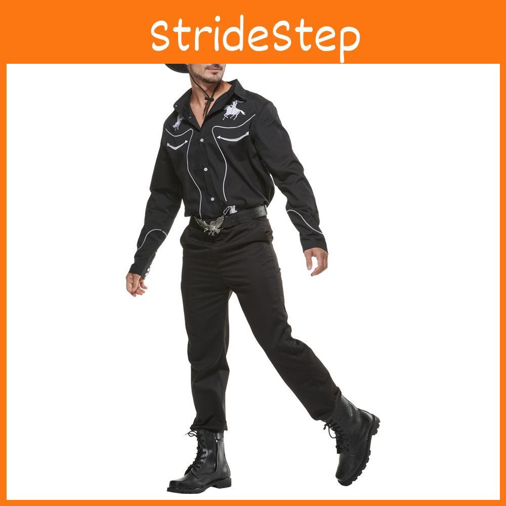 Kostium koszuli kowbojskiej w stylu western na imprezy barowe i występy sceniczne z materiału poliestrowego