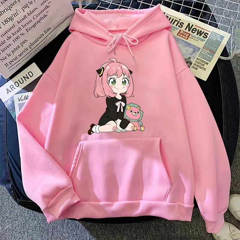 2025 New Anime Anya Forger 2D Hoodies Women Girl Long Sleeve Sweatshirt Female Casual Loose Hoodies Fashion Pullovers Tops