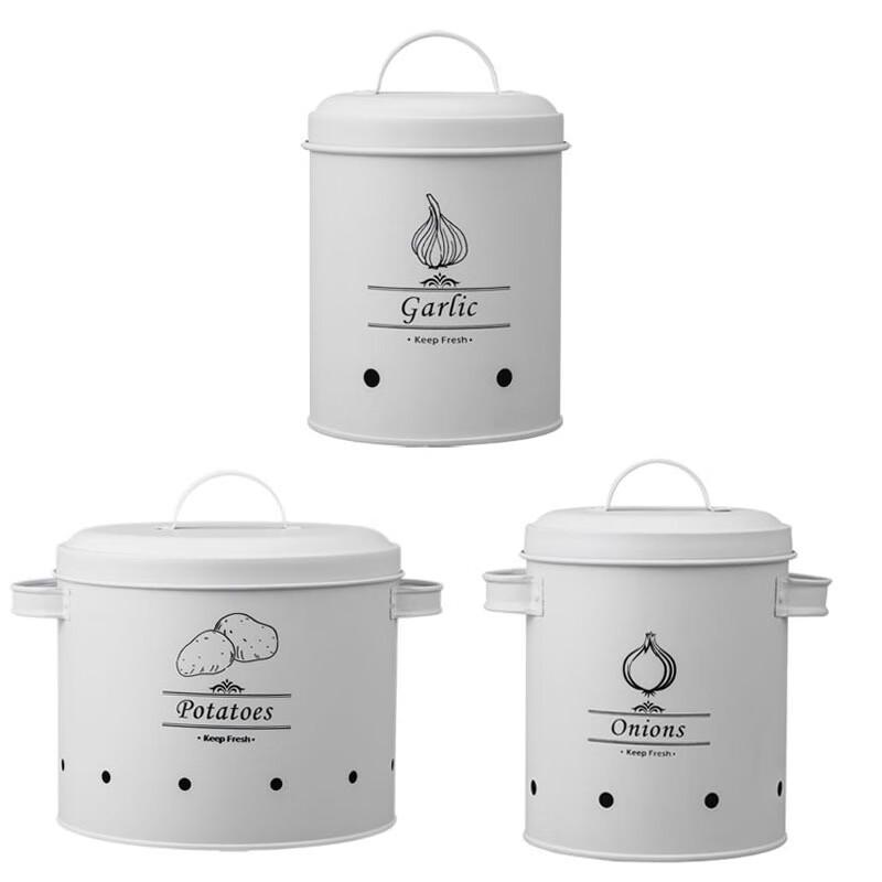 Iron Art Vegetable Storage Bins Set