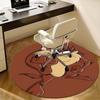 Tazmanian Devil,Looney Tunes Chair mat Round Rug-Office carpet, Machine Washable, Non-slip, Suitable for Living Rooms, Bedrooms, Entryways,