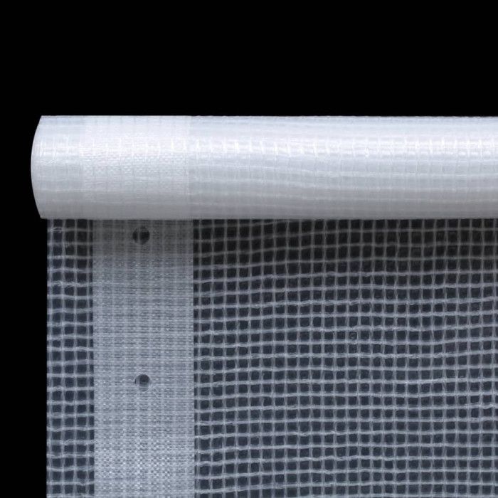 VidaXL Bâche Leno 260 g/m² 2 x 4 m Blanc