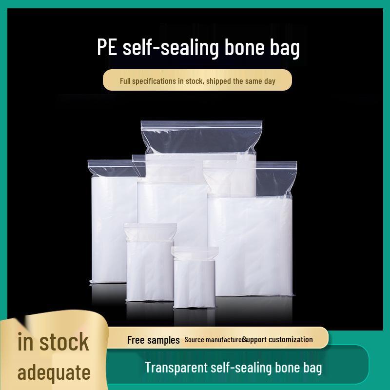 PE Resealable Transparent Zipper Bag for Clothing Storage and Packaging