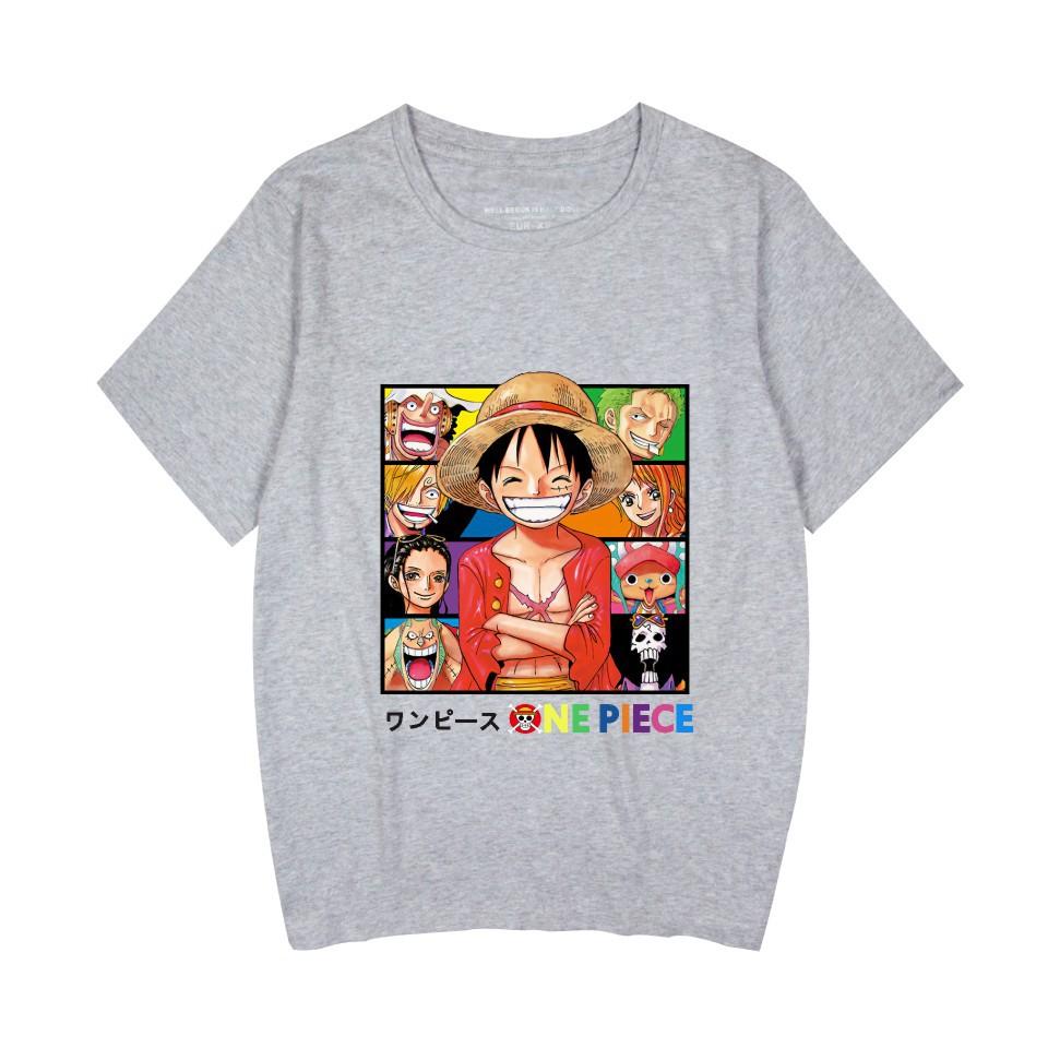 ONE PIECE Anime Printed Women Men's Casual Short Sleeve T-Shirt