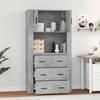 VidaXL Highboard Concrete Grey Engineered Wood 3185387