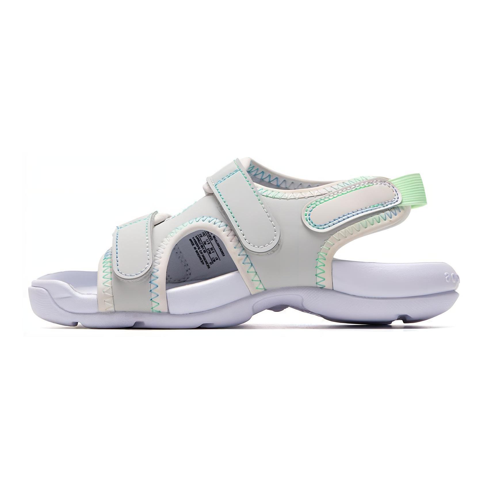 

New Nike Sunray Adjust 6 Slip-Resistant Cushioning Breathable Children s Sandals Green Gray White Kids FN4873-001 28