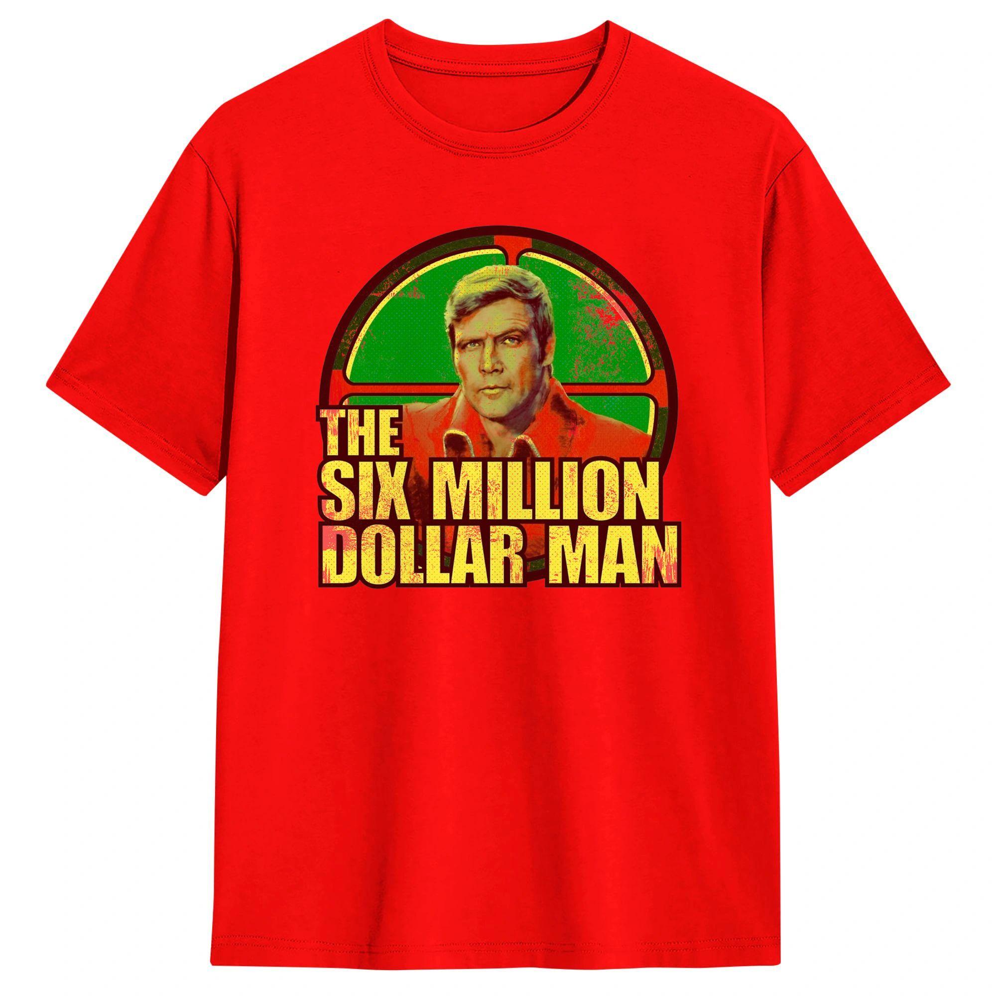 Six Million Dollar Unisex Tv TShirt Summer  Pure Cotton TShirts For Unisex Hip Hop Printed Tee Shirt ShortSleeve Streetwear Clothes S