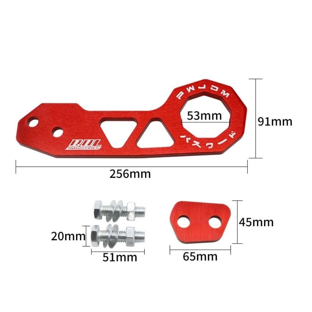 6 Colors Racing Rear Tow Hook 256*91mm Rear Tow Hook High Quality Bumper Trailer