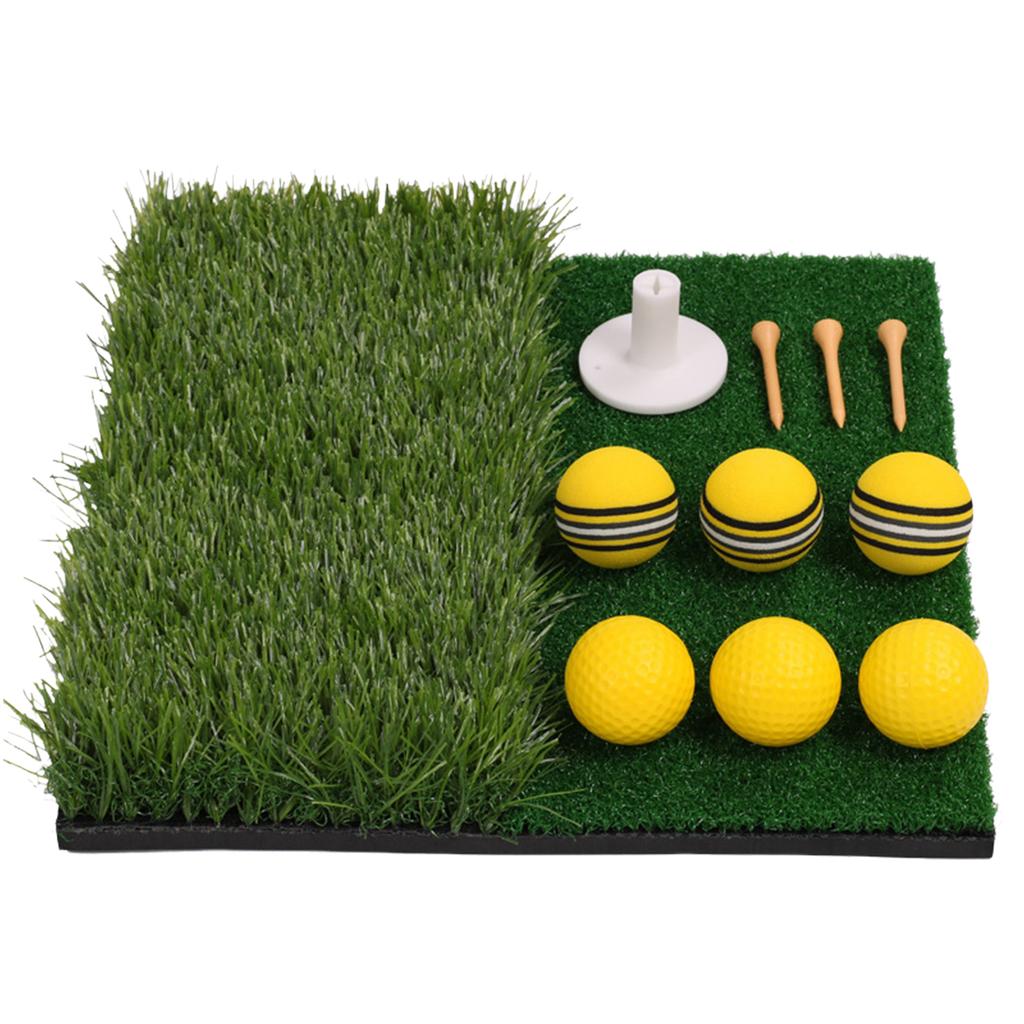 Synthetic Turf Golf Hitting Pad Golf Path Feedback Golf Practice Swing Path Golf Training Aid Equipment
