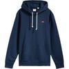 Levis Solid Logo Hooded Kangaroo Pocket Long Sleeve Sweatshirt Men Sweatshirt Navy-Blue 34581-0009