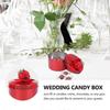 Candy Box Wedding Gift Boxes for Storage 16Pcs Elegant Red Boxes