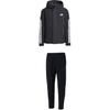 Windproof Warm Zipper Striped Mid-Waist Breathable Long Pants Casual Sports Suit Men Suit JY8303+KA1301