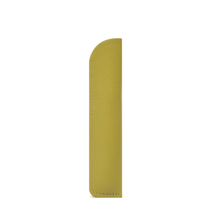 Slim PU Pen Sleeve Case Gel Ink Pens Compact Stationery Organizer In 9 Colors Universal Design Students Office Use