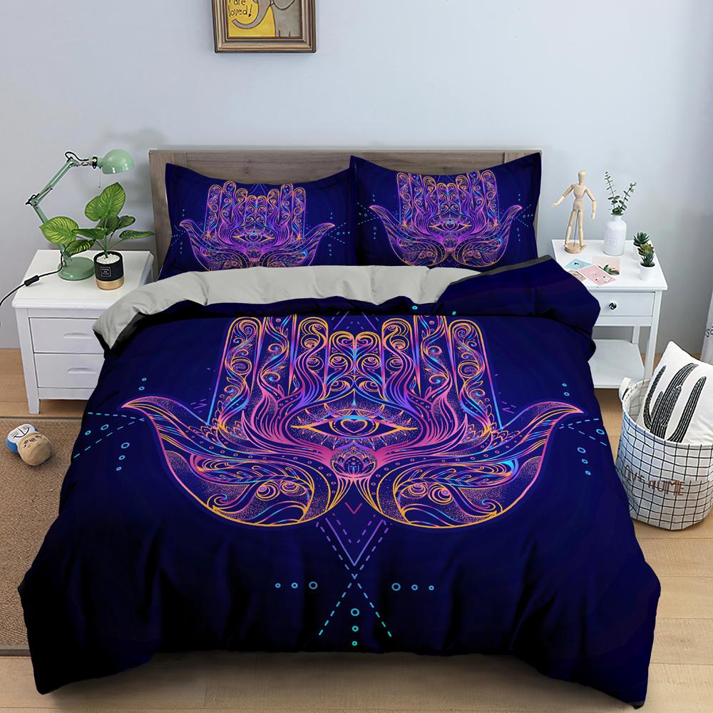 Divination Hand Duvet Cover Set Psychedelic Comforter Cover Bedding Set Quilt Cover Queen King Full Size For Adults Teens Kids