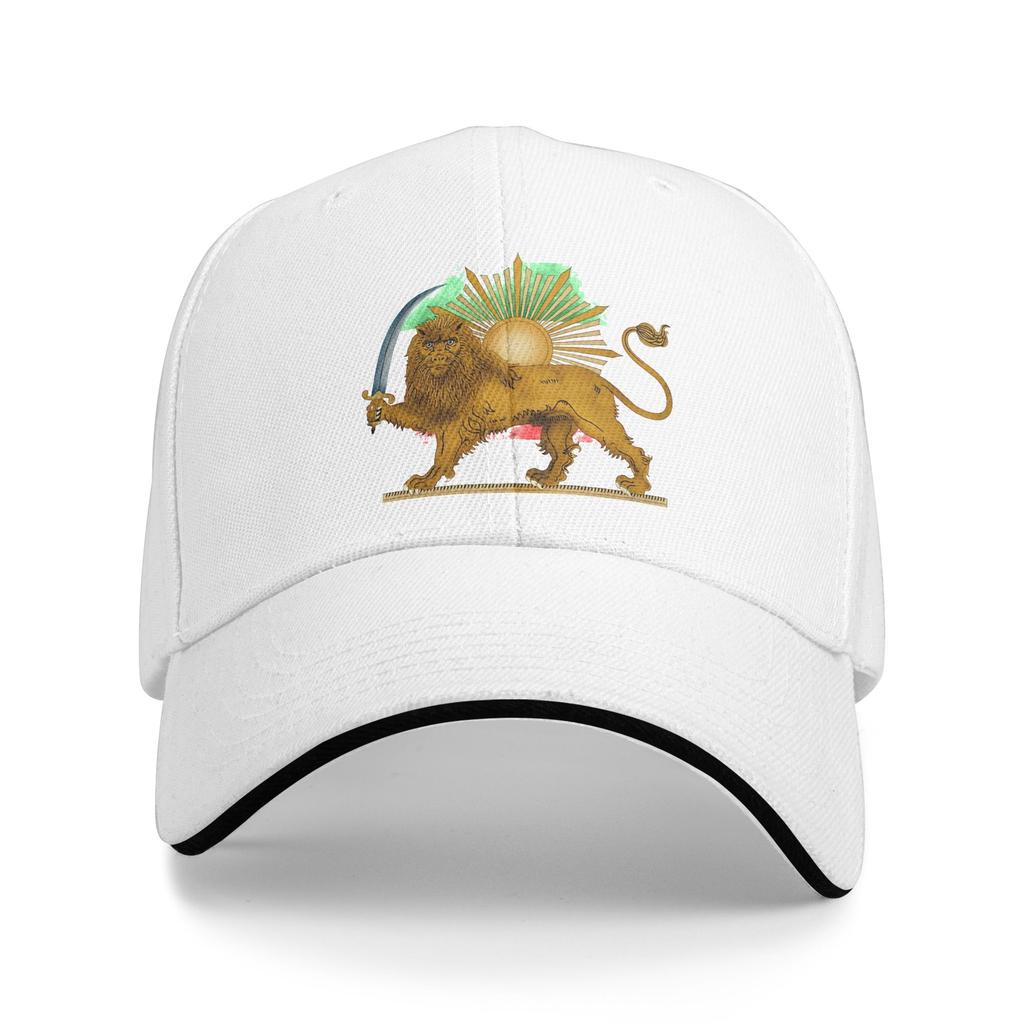 Persian Lion and Sun Casual Baseball Cap Summer  Trucker Hat SunProof Kpop Rock Snapback Cap Women Men Stylish Baseball Caps