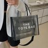 Bag Women's Large Capacity Transparent Holder Bag Handheld Crossbody PVC Jelly Bag Beach Bag