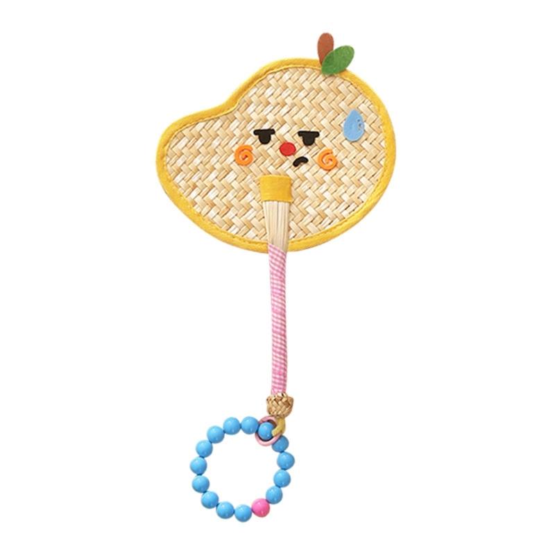 Portable Hand Photography Fan Natural Wheat Straw Decoration Beach Weddings Party Essential Cooling Accessories