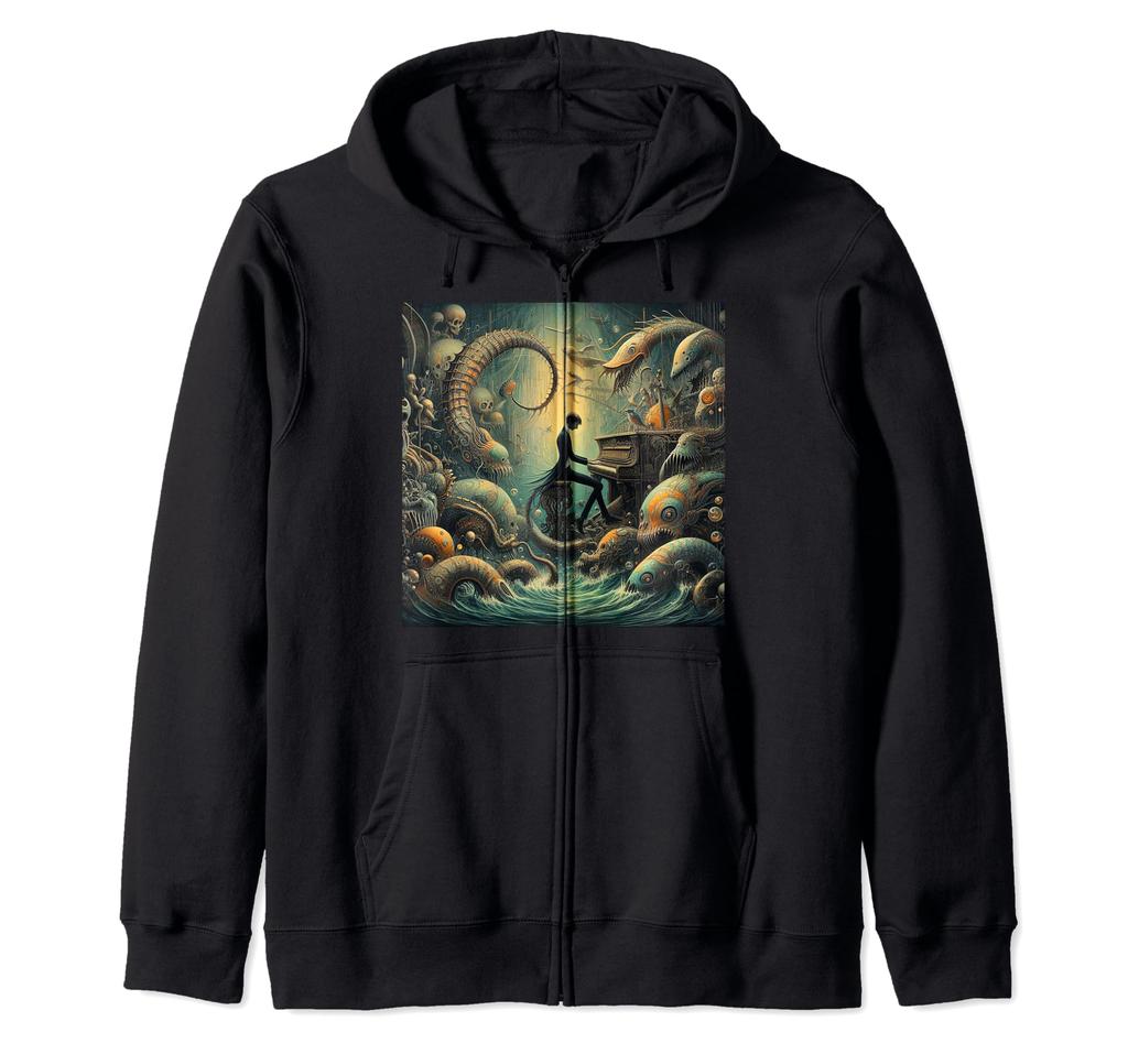 Nemo est Mihi album cover zip hoodie