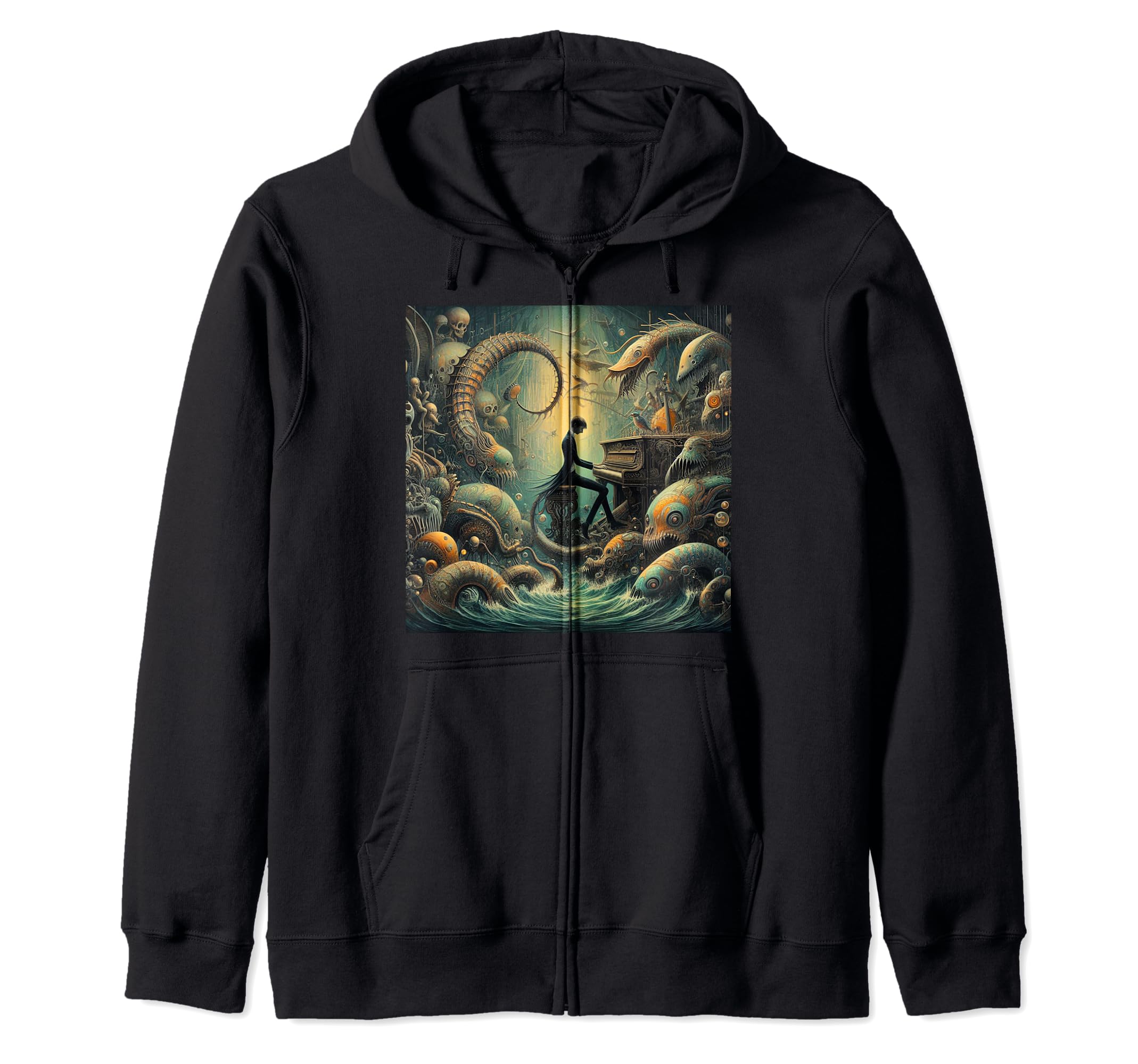 

Nemo est Mihi album cover zip hoodie