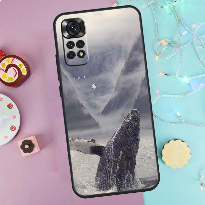 Ocean Whale Shark Swimming Case For Xiaomi Redmi Note 14 13 9 10 11 12 Pro 9S 10S 11S 12S Redmi 13C 10C 12C 14C Cover