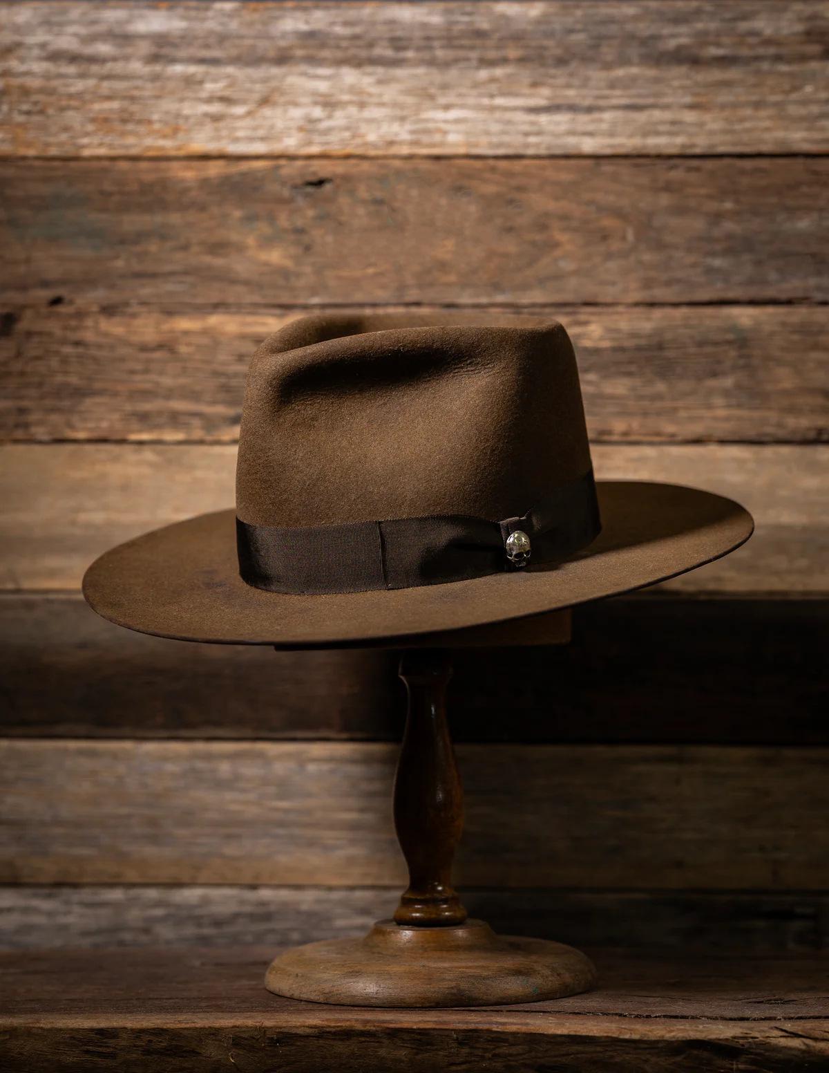 Черная шерстяная шляпа Лента Однотонная Чистая шерсть Цилиндр Универсальная Модная Шляпа-федора для мужчин и женщин коричневый