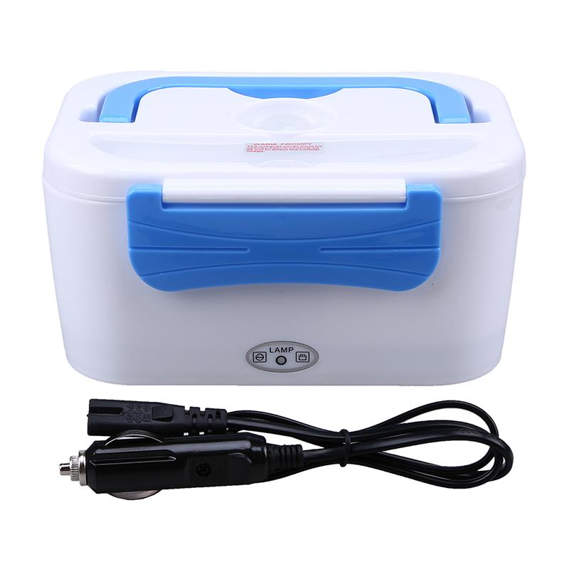 

Электрический подогреватель еды 12 В, портативный подогреватель еды, ланч-бокс для автомобиля, дома, герметичные отсеки, кастрюли, кухонные принадлежности синий