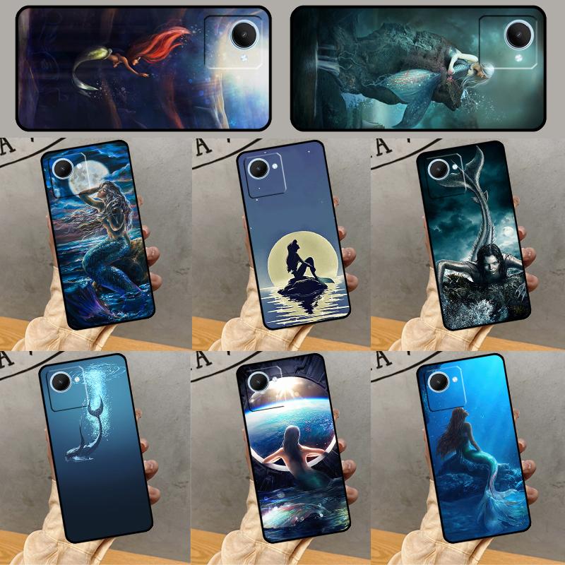 Mermaid Case For Realme C55 C75 C67 C61 C53 C51 C21Y C25S 10 11 12 13 14 Pro Plus GT 6T 6 5 GT7 Pro