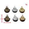 Shell Charms Multi Color Alloy Pendants For Beach Themed DIY Jewelry Accessories