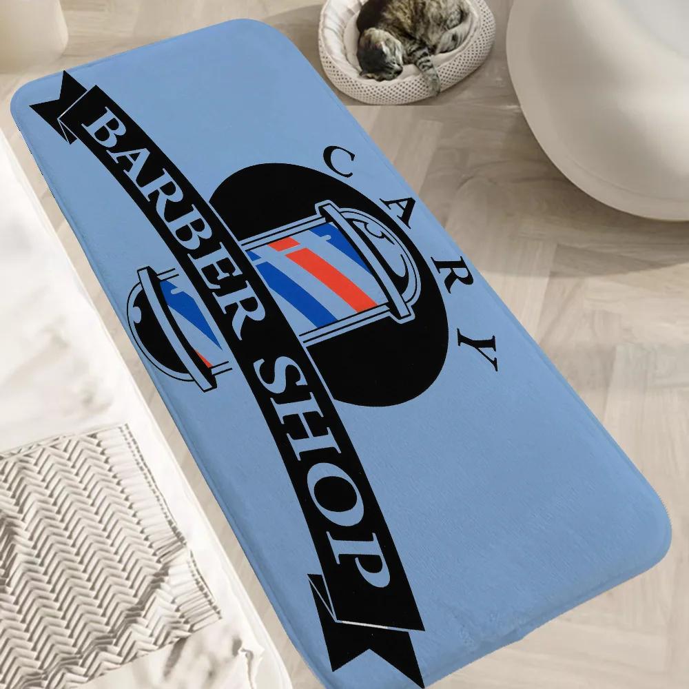 Barber Shop Entrance Door Mat Bathroom Rug Custom Doormat Carpet In the Living Room Mats Modern Home Decor Floor Carpets Bath