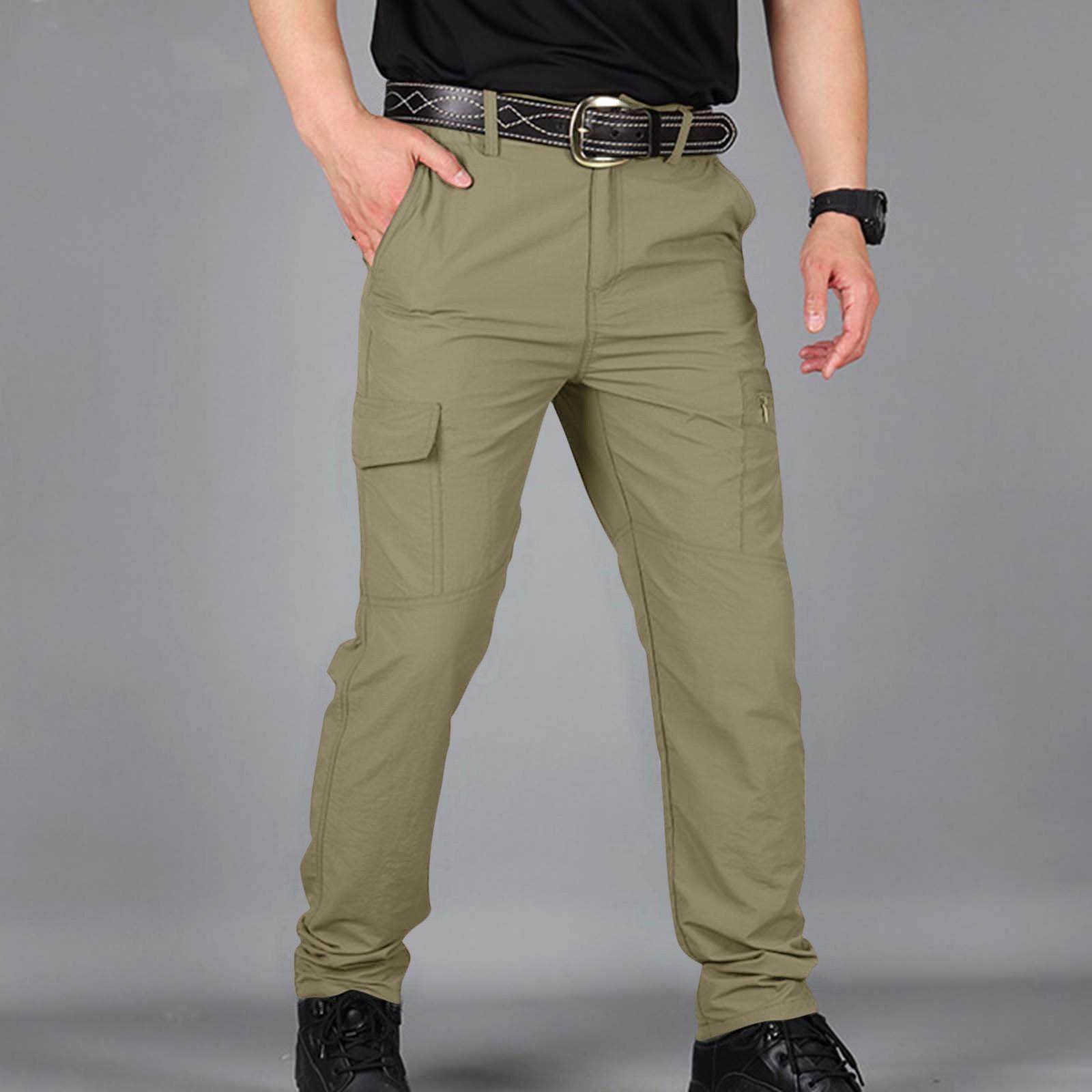 

Men s Summer Cargo Pants Sports Outdoor Waterproof Plus Size Hiking Pants XXL хакі