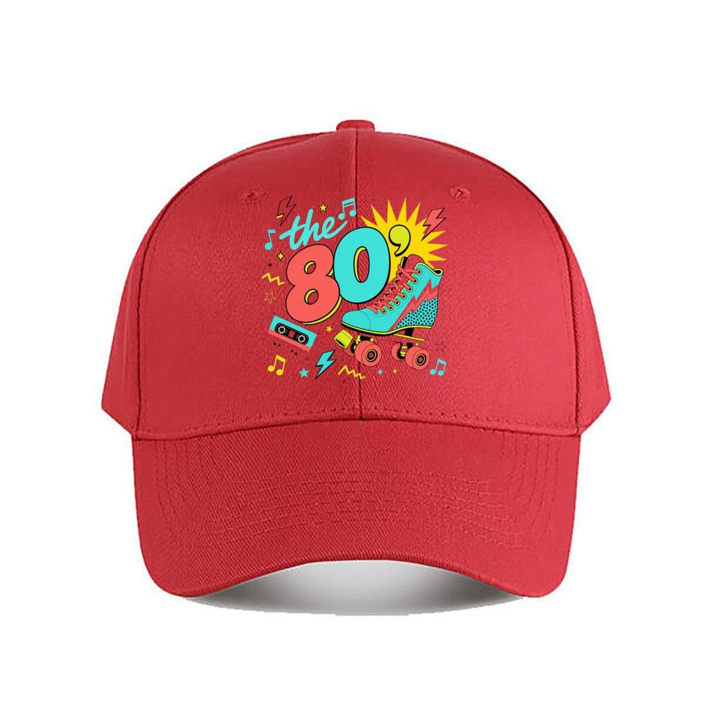 Retro Neon Eighties Dance Vibes Baseball Cap Fashion Outdoor Sports Sunhat Unisex Snapback Cap Womens