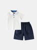 Children's Summer 2026 Boys' Short Sleeve Polo Shirt & Shorts Two-Piece Set