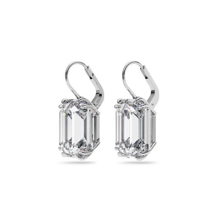 Swarovski Collier Plaqué Rhodium Millenia Mode Polyvalent Ensemble Exquis Coupe Mixte Collier Femme Argent 5656351