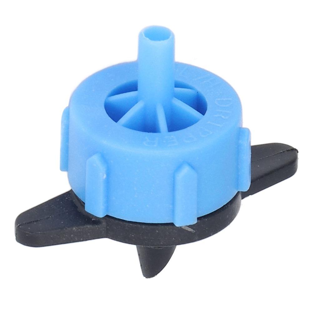 100pcs Uniform Flow Rate Irrigation Drippers Drippers for Drip Irrigation Shrub Watering синий