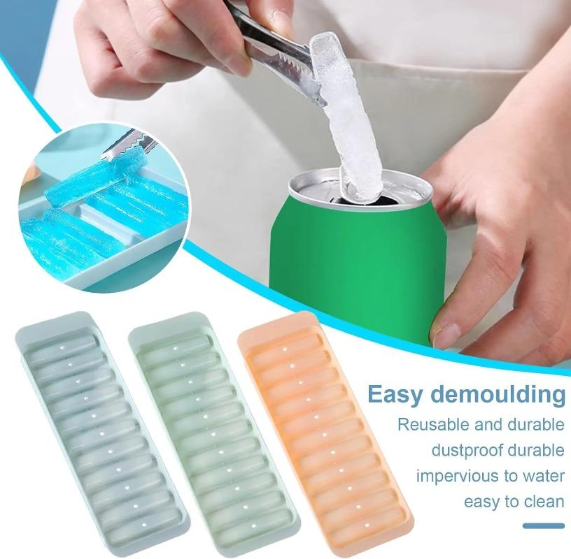 Stampo Cubetti di Ghiaccio a Barra Lunga Succo Vino Cocktail Cubetto di Ghiaccio Cilindrico Cubetto di Ghiaccio Creativo da Inserire nell'Apertura delle Bottiglie di Bevande