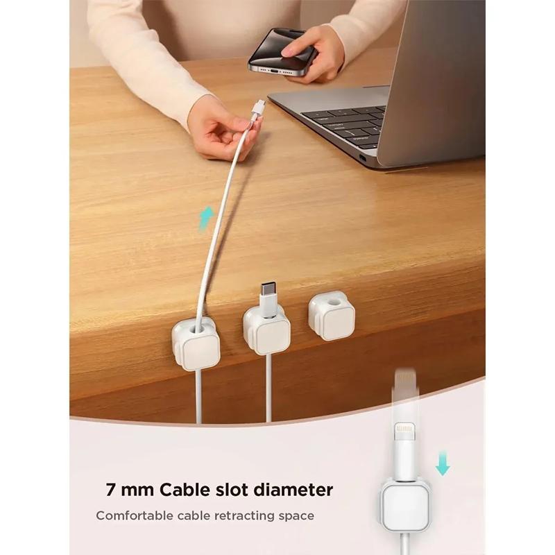 5Pcs for Home Offices and Sticky Desktop Management Storage Units Cable Clamp Type Adjustable Wiring Harness Fixator Suitable