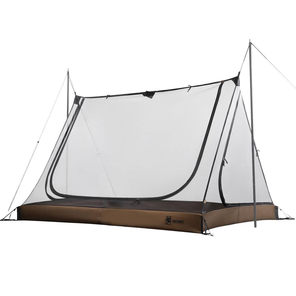 OneTigris ROC Double Inner Tent Mesh Tent Mosquito Net Camping Outdoor 2-Person Tent (Poles Sold Separately) Mosquito Repellent Camping Hiking Breatha