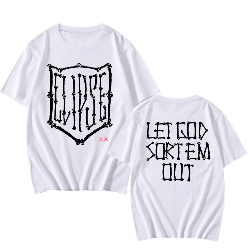 

Let God Sort Em Out T-shirt Clipse Hip Hop Group Printing Tshirts Fashion Unisex Streetwear Summer Short Sleeve Men T Shirt Male XS（old）